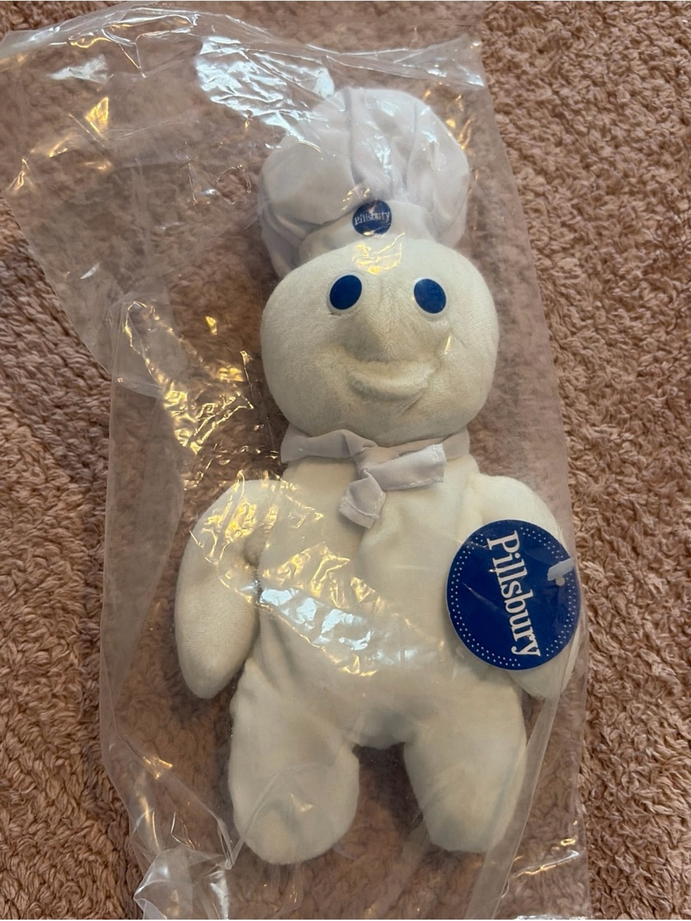 Pillsbury Doughboy Vintage Plush Toy 1997 8”